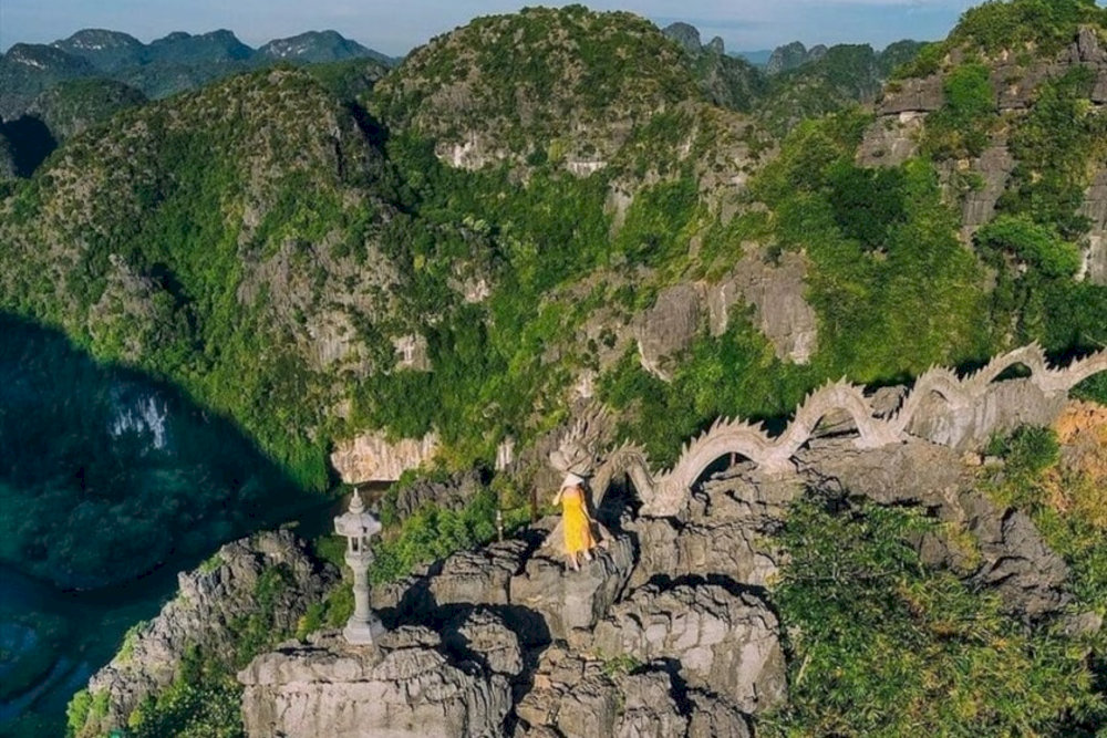 Travelers preparing for the climb gearing up their gear and essentials